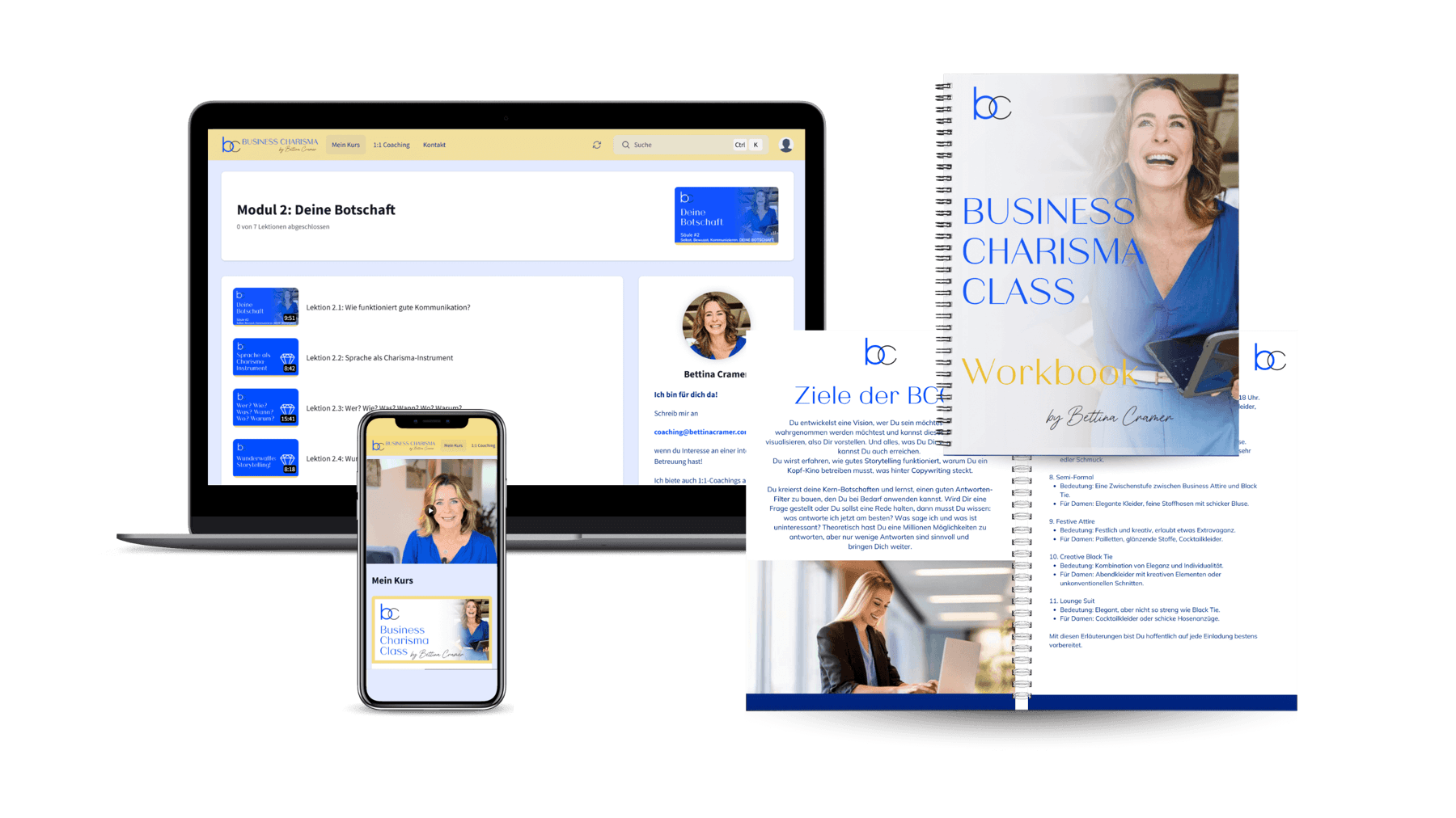 BUSINESS CHARISMA CLASS - Lernplattform und Workbook