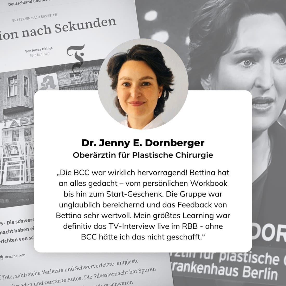 Dr. Jenny E. Dornberger, Oberärztin für Plastische Chirurgie